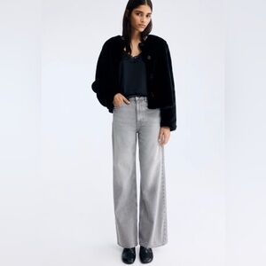 H&M Wide Leg High Waist Jeans